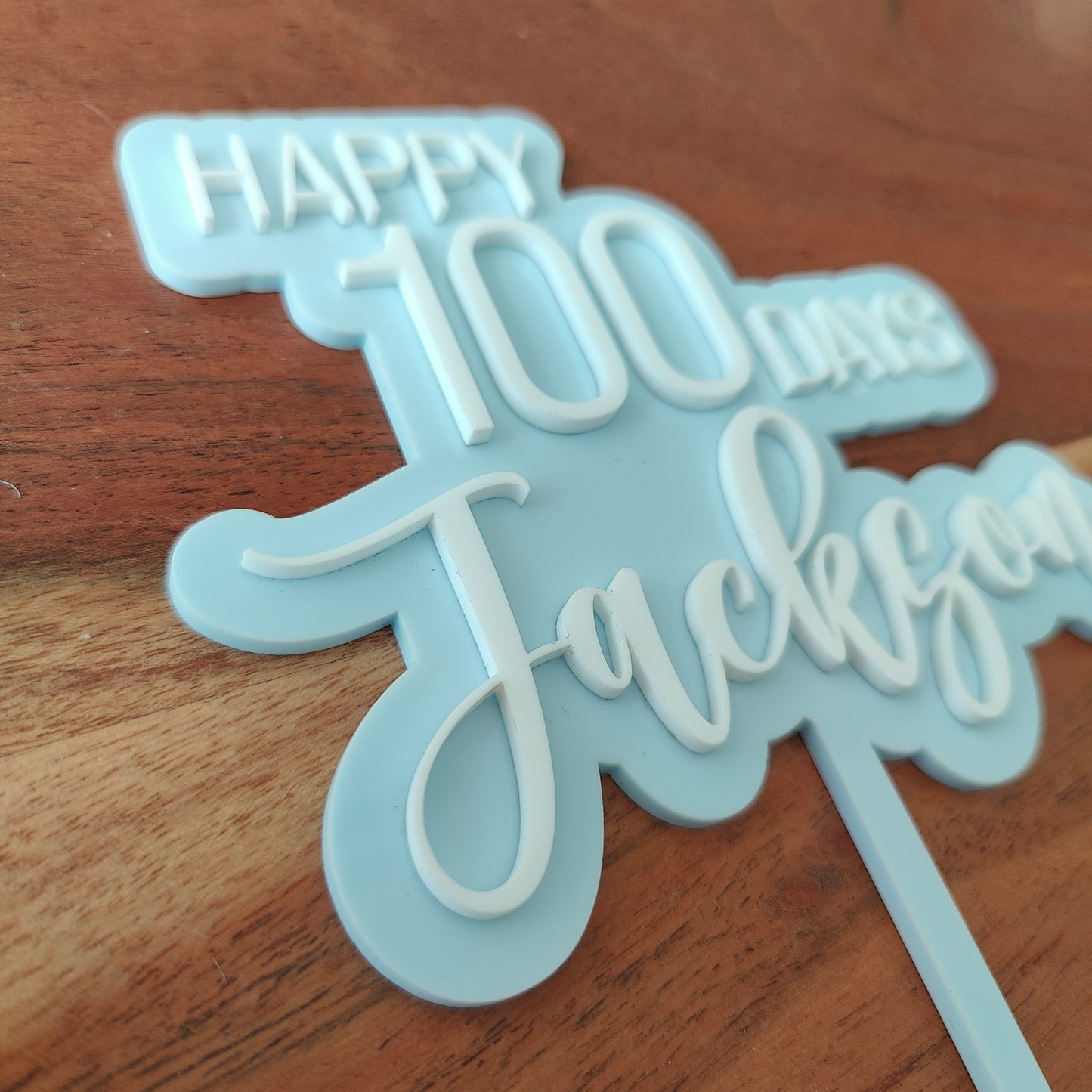 100 Days Custom Cake Topper