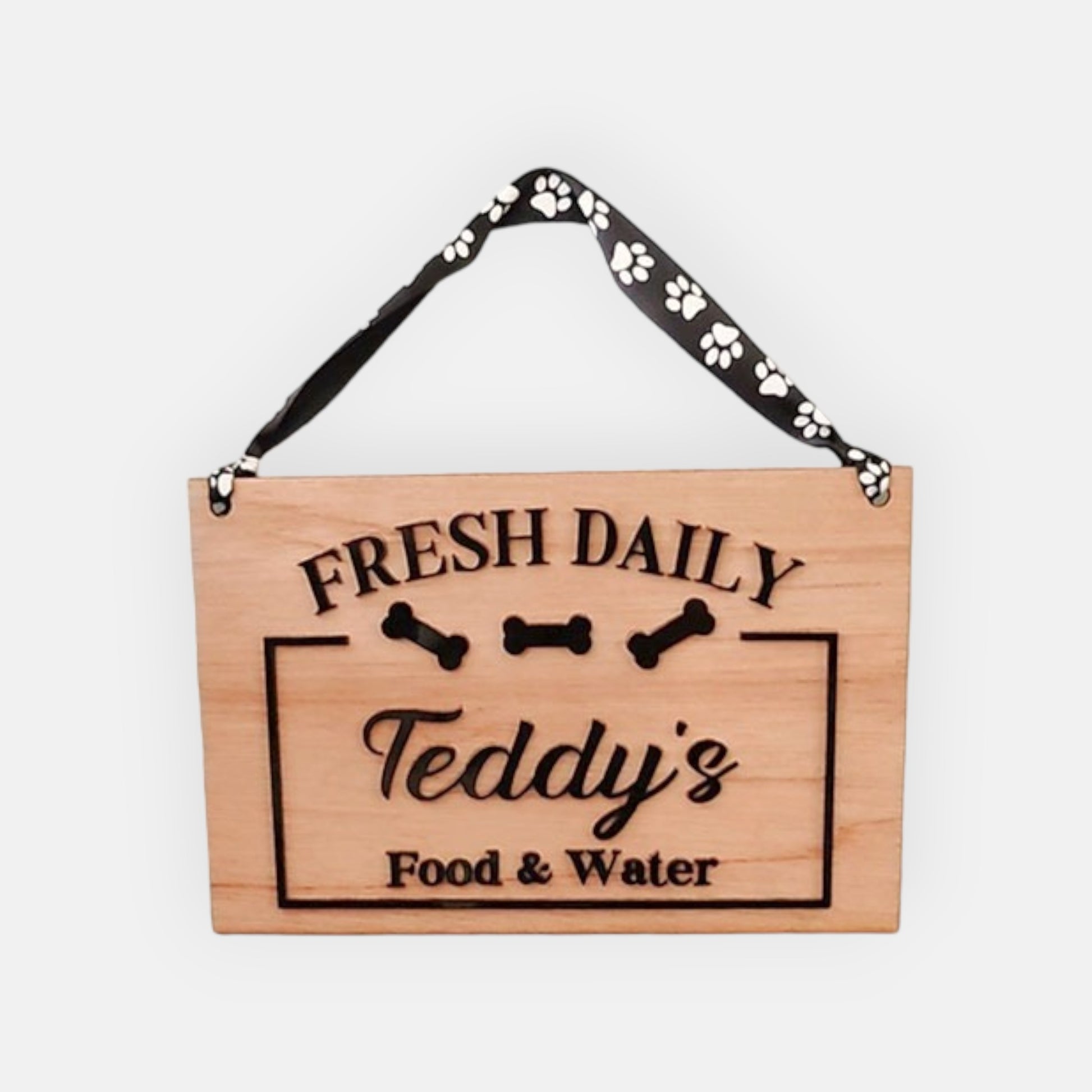 Daily Food Water Pet Sign