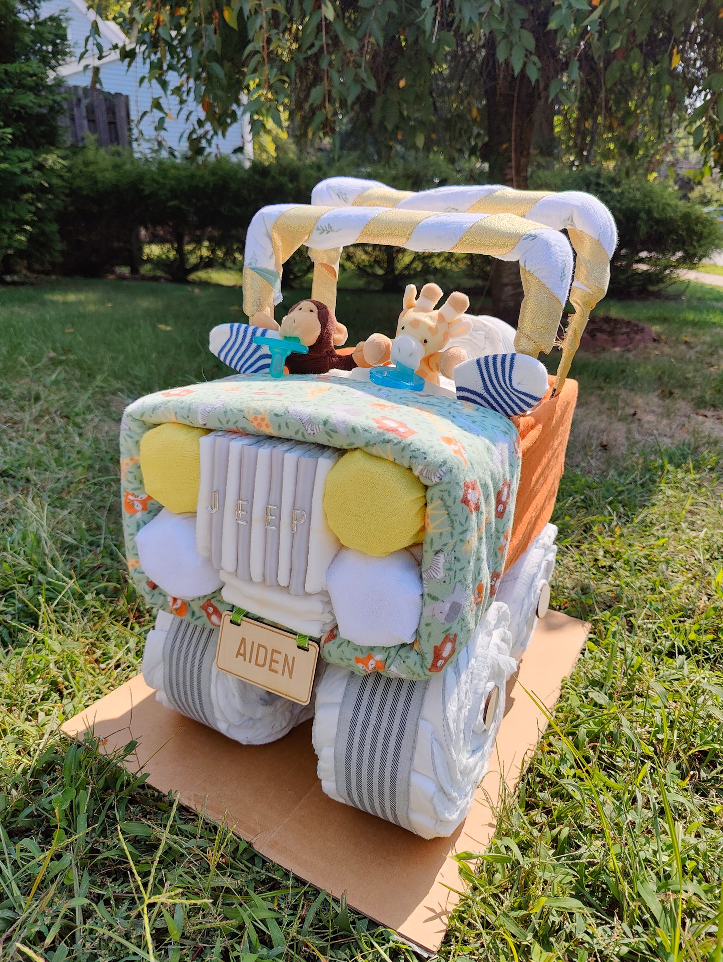 Super 4 Wheeler Diaper Cake