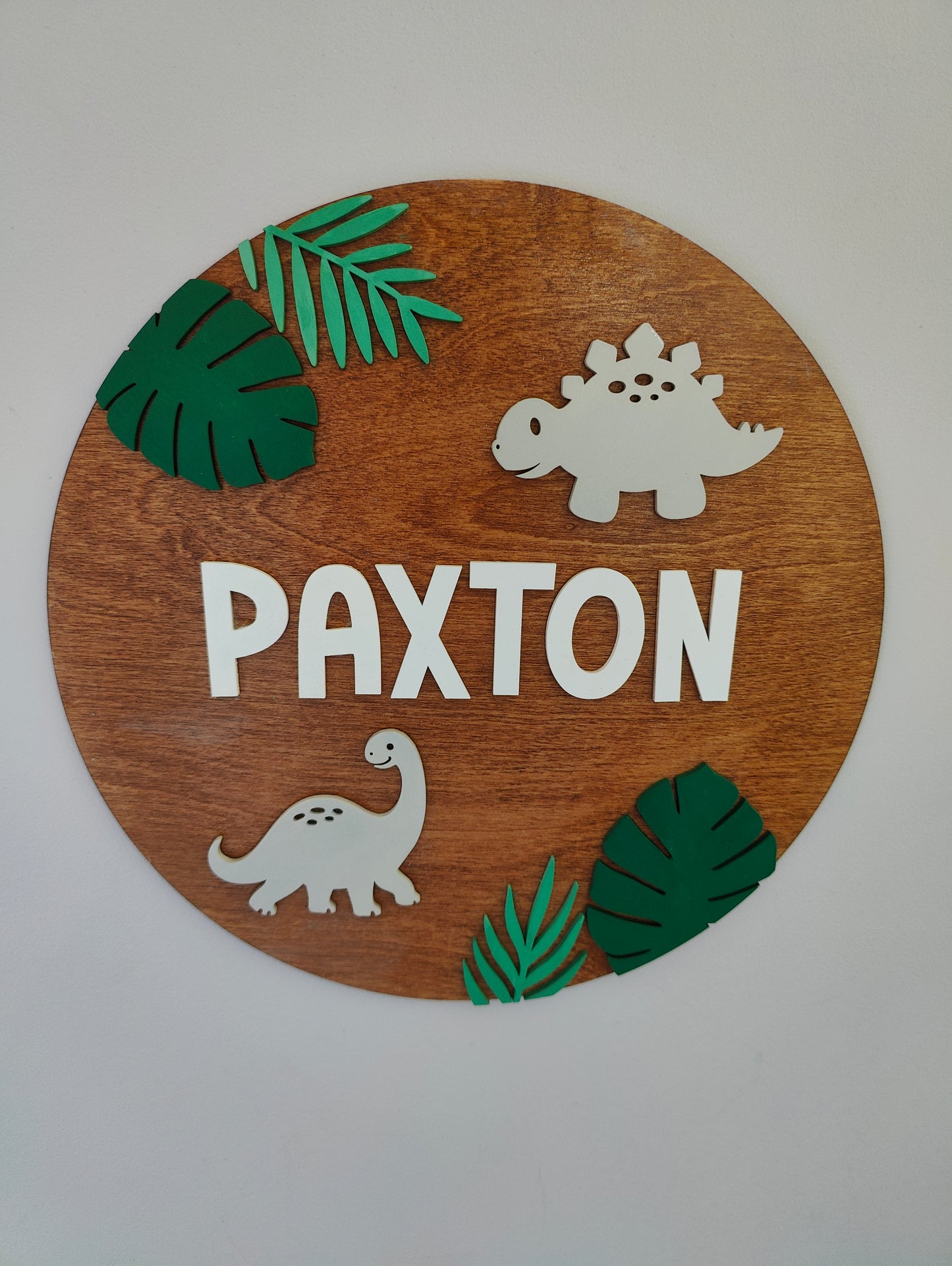 Dinosaur Door Name Sign