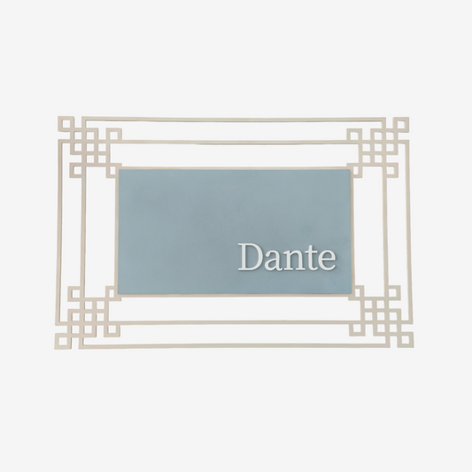 Lattice Cutout Name Sign