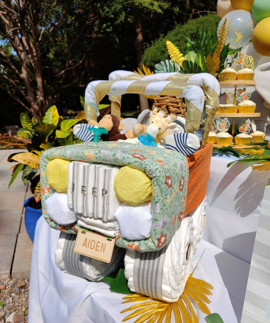 jeep diaper cake