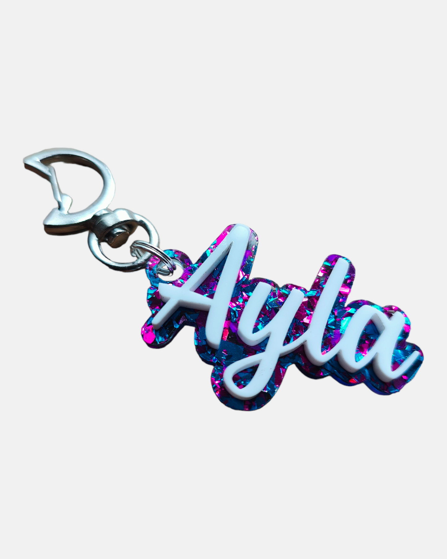 moon keychain with name